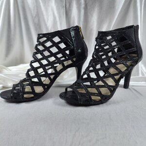 a.n.a Black Criss Cross Heels